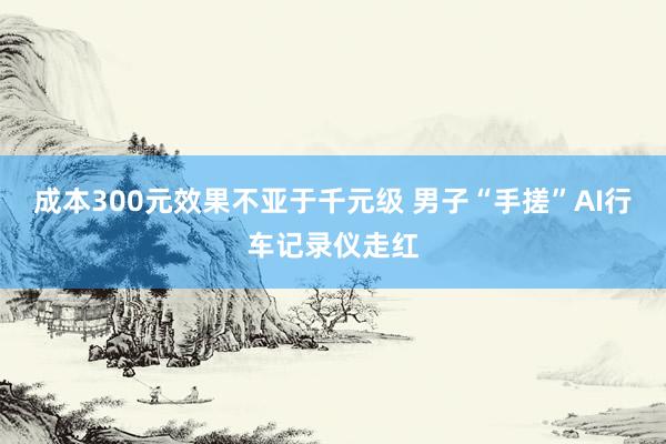 成本300元效果不亚于千元级 男子“手搓”AI行车记录仪走红