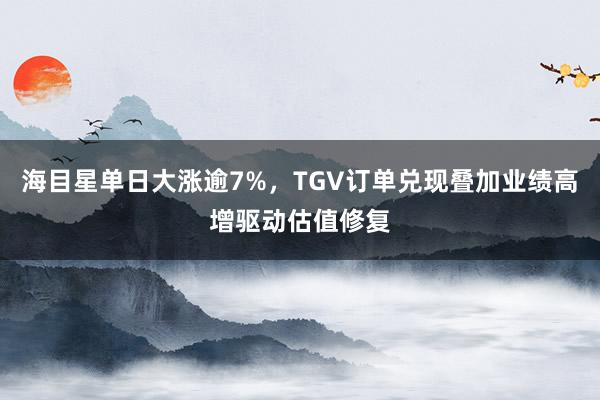 海目星单日大涨逾7%，TGV订单兑现叠加业绩高增驱动估值修复