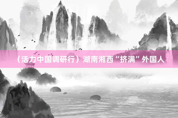 （活力中国调研行）湖南湘西“挤满”外国人