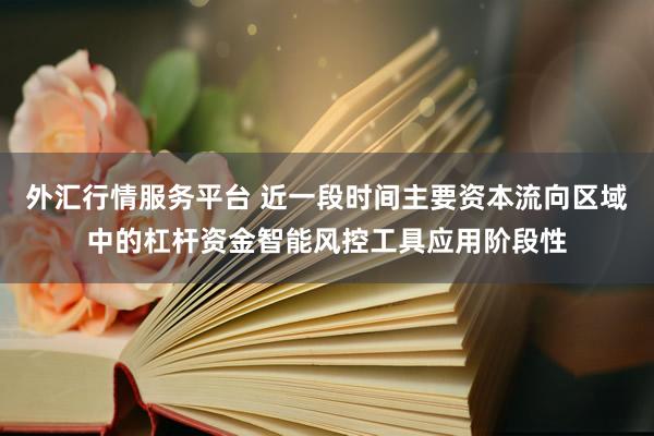 外汇行情服务平台 近一段时间主要资本流向区域中的杠杆资金智能风控工具应用阶段性