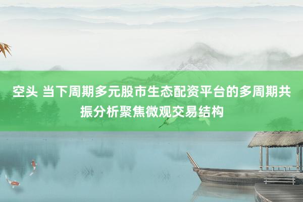 空头 当下周期多元股市生态配资平台的多周期共振分析聚焦微观交易结构